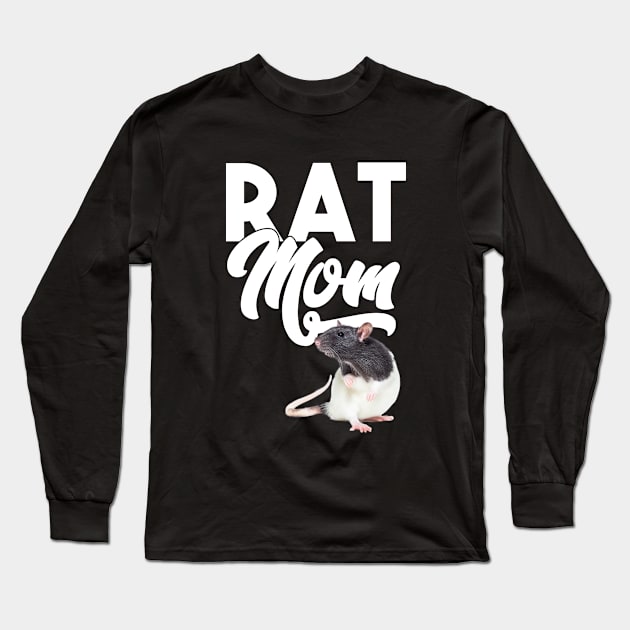 Rat - Rat Mom Long Sleeve T-Shirt by Kudostees